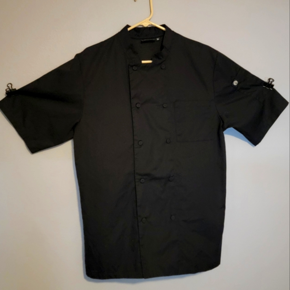 Chef Works Black Chef Coat Medium